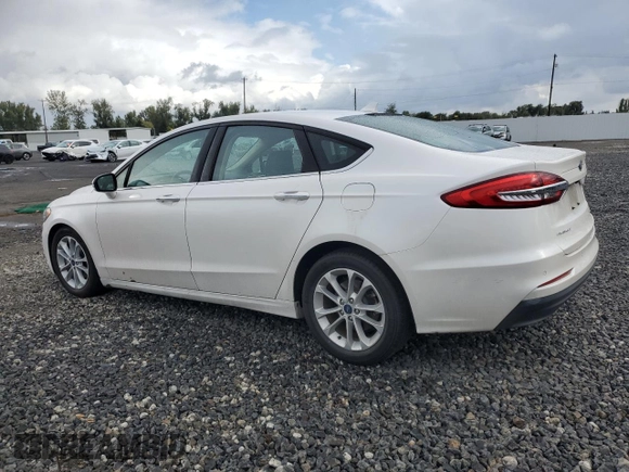 2020 Ford Fusion Hybrid SEL with VIN 3FA6P0MU8LR189560, listed as a Copart auction lot 76598364 with 57,443 mi miles and Salvage Title. Bid and sale history available at carsss.com. Image 2.
