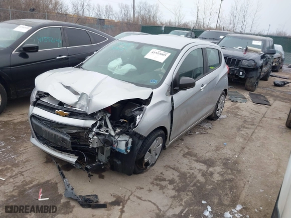 2017 Chevrolet Spark LS with VIN KL8CB6SA6HC785255, listed as a IAAI auction lot 41553005 with 30,165 mi miles. Bid and sale history available at carsss.com. Image 18.