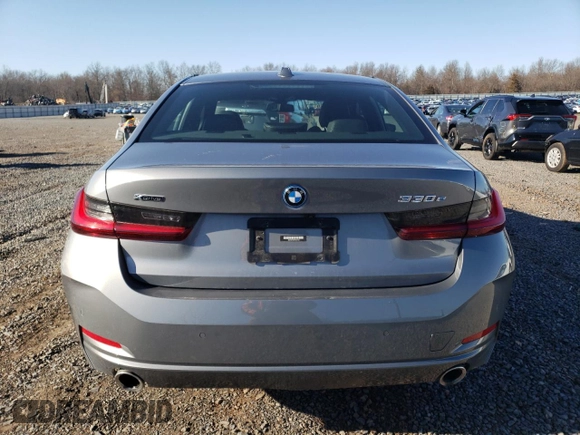 2023 BMW 3 Series 330e xDrive with VIN 3MW39FS0XP8C81322, listed as a Copart auction lot 47655915 with 12,650 mi miles and Salvage Title. Bid and sale history available at carsss.com. Image 6.