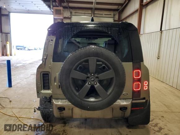 2020 Land Rover Defender X with VIN SALEX7EU4L2022865, listed as a Copart auction lot 51490495 with 81,314 mi miles and Salvage title. Bid and sale history available at DreamBid. Image 6.