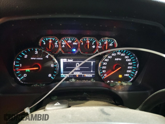 2016 Chevrolet Silverado 1500 LT with VIN 3GCUKREC3GG148667, listed as a Copart auction lot 49725285 with 40,330 mi miles and Salvage Title. Bid and sale history available at DreamBid. Image 9.