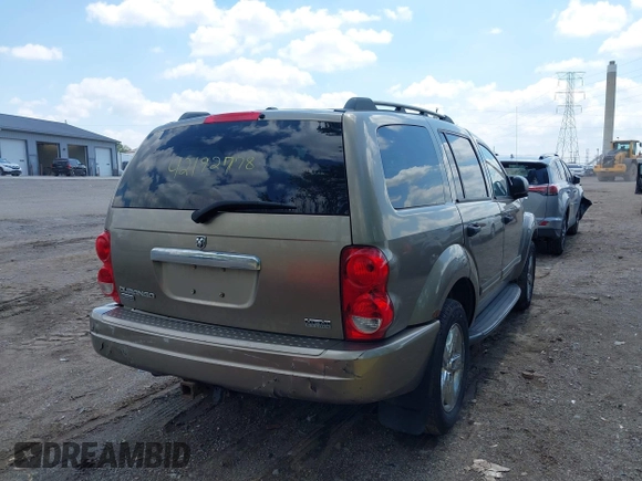 2006 Dodge Durango Limited with VIN 1D8HB58216F145958, listed as a IAAI auction lot 42192778 with 292,974 mi miles and . Bid and sale history available at DreamBid. Image 4.