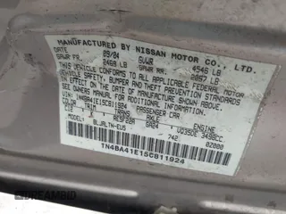 2005 Nissan Maxima SL with VIN 1N4BA41E15C811924, listed as a IAAI auction lot 42067614 with 230,375 mi miles and . Bid and sale history available at DreamBid. Image 9.