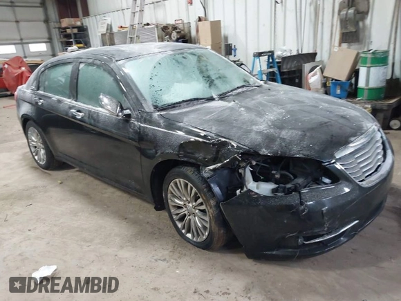 2012 Chrysler 200 Limited with VIN 1C3CCBCGXCN327154, listed as a IAAI auction lot 41330548 with 135,539 mi miles. Bid and sale history available at carsss.com. Image 1.