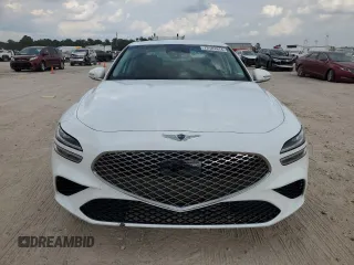2023 Genesis G70 2.0T with VIN KMTG34TAXPU123780, listed as a Copart auction lot 72181814 with 31,029 mi miles and Salvage Title. Bid and sale history available at carsss.com. Image 5.