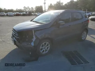 2021 Ford EcoSport SE z VIN MAJ3S2GEXMC443349, wystawiony jako Copart lot #55241705 z przebiegiem 72 410 mil mil oraz Szkoda całkowita • Salvage title. Historia ofert i sprzedaży dostępna na DreamBid. Obrazek 1.