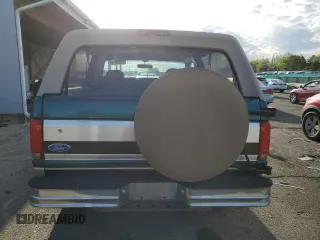 1996 Ford Bronco Custom with VIN 1FMEU15H4TLB59116, listed as a Copart auction lot 52989015 with 210,464 mi miles and Salvage title. Bid and sale history available at DreamBid. Image 6.