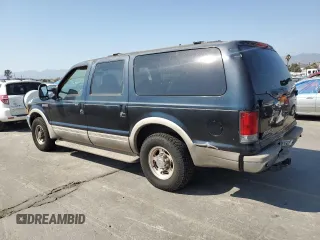 2000 Ford Excursion Limited with VIN 1FMNU42S7YED53975, listed as a Copart auction lot 59947065 with 188,889 mi miles and Clean title. Bid and sale history available at DreamBid. Image 2.