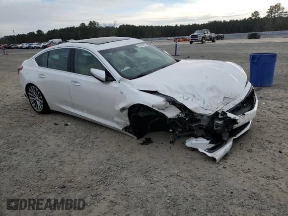 2020 Cadillac CT5 Premium Luxury with VIN 1G6DT5RK4L0120627, listed as a Copart auction lot 86663684 with 84,823 mi miles and Salvage Title. Bid and sale history available at DreamBid. Image 4.