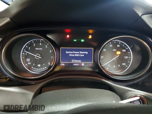 2023 Buick Encore GX Essence with VIN KL4MMGSL6PB096196, listed as a Copart auction lot 43538065 with 14,523 mi miles and Salvage title. Bid and sale history available at DreamBid. Image 9.
