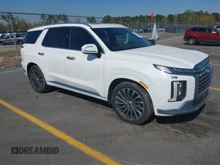 2023 Hyundai Palisade Calligraphy z VIN KM8R74GE2PU536779, wystawiony jako IAAI lot #41893441 z przebiegiem 32 020 mil mil oraz . Historia ofert i sprzedaży dostępna na DreamBid. Obrazek 1.
