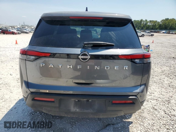 2024 Nissan Pathfinder S with VIN 5N1DR3AA9RC225749, listed as a Copart auction lot 68127344 with 12,636 mi miles and Clean title. Bid and sale history available at DreamBid. Image 6.