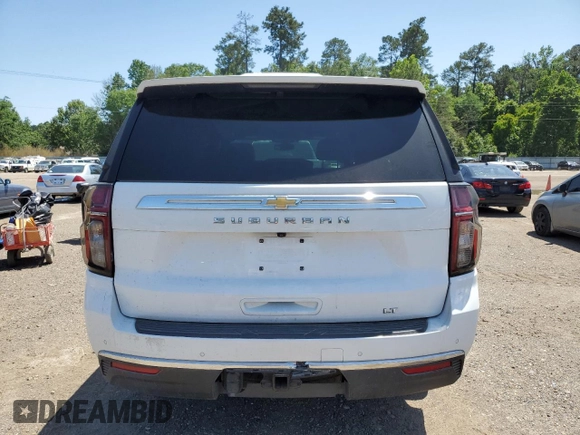 2021 Chevrolet Suburban LT z VIN 1GNSCCKD2MR265366, wystawiony jako Copart lot #55333565 z przebiegiem 106 345 mil mil oraz Szkoda całkowita • Salvage title. Historia ofert i sprzedaży dostępna na DreamBid. Obrazek 6.