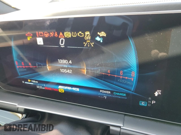 2024 Mercedes-Benz GLE 53 AMG with VIN 4JGFD6BB0RB109765, listed as a Copart auction lot 53395805 with 10,542 mi miles and Salvage title. Bid and sale history available at DreamBid. Image 9.