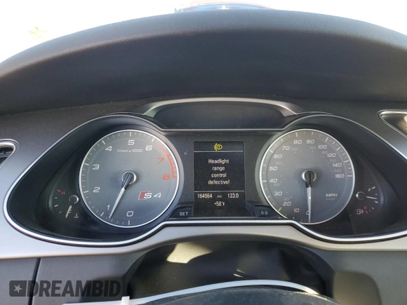 2014 Audi S4 Premium Plus with VIN WAUDGAFL2EA104282, listed as a Copart auction lot 81673004 with 164,964 mi miles and Salvage Title. Bid and sale history available at carsss.com. Image 9.