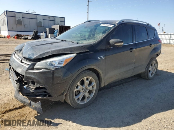 2014 Ford Escape Titanium with VIN 1FMCU9JXXEUC20324, listed as a Copart auction lot 49507305 with 129,090 mi miles and Salvage Title. Bid and sale history available at carsss.com. Image 1.