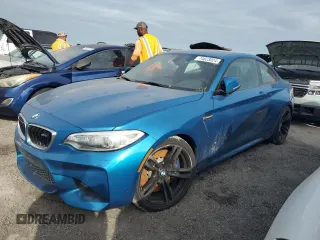 2017 BMW M2 with VIN WBS1H9C38HV887314, listed as a Copart auction lot 74623024 with 0 mi miles and Salvage Title. Bid and sale history available at carsss.com. Image 1.