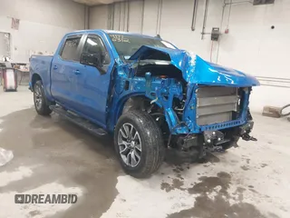 2023 Chevrolet Silverado 1500 RST with VIN 1GCUDEED7PZ110340, listed as a IAAI auction lot 41716312 with 24,197 mi miles. Bid and sale history available at carsss.com. Image 1.