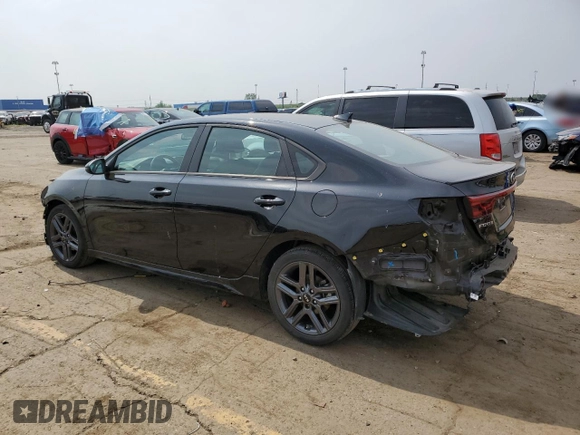 2021 Kia Forte GT-Line with VIN 3KPF34AD4ME403535, listed as a Copart auction lot 59966665 with 38,241 mi miles and Clean title. Bid and sale history available at DreamBid. Image 2.