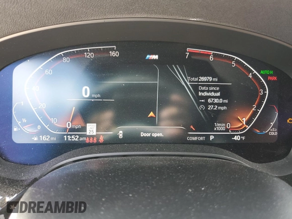 2023 BMW 5 Series 530i with VIN WBA53BH04PWY02486, listed as a Copart auction lot 54519385 with 26,979 mi miles and Salvage title. Bid and sale history available at DreamBid. Image 9.