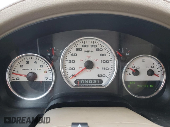 2005 Ford F-150 XLT with VIN 1FTRX12565FA71080, listed as a Copart auction lot 78901644 with 282,973 mi miles and Salvage Title. Bid and sale history available at carsss.com. Image 9.