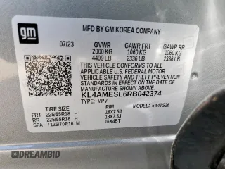 2024 Buick Encore GX Sport Touring with VIN KL4AMESL6RB042374, listed as a Copart auction lot 59838495 with 31,284 mi miles and Salvage title. Bid and sale history available at DreamBid. Image 14.