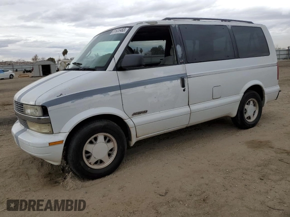 1997 Chevrolet Astro with VIN 1GNDM19W2VB127872, listed as a Copart auction lot 81620483 with 203,162 mi miles and Salvage Title. Bid and sale history available at carsss.com. Image 1.