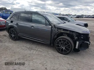 2022 Audi Q7 Prestige with VIN WA1VXBF74ND003740, listed as a Copart auction lot 80952584 with 34,904 mi miles and Salvage title. Bid and sale history available at DreamBid. Image 4.