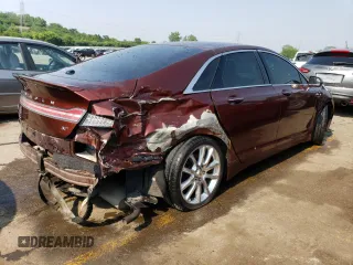 2016 Lincoln MKZ with VIN 3LN6L2GK4GR630680, listed as a Copart auction lot 55644633 with 91,483 mi miles and Salvage Title. Bid and sale history available at DreamBid. Image 3.