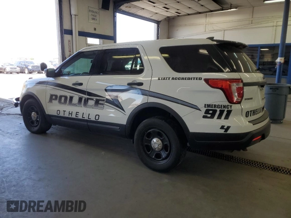 2018 Ford Police Interceptor Utility с VIN 1FM5K8AR3JGB34792, выставлен на аукционе Copart как лот 59201415 с пробегом 52 825 миль миль и Списание • Salvage title. История ставок и продаж доступна на DreamBid. Изображение 2.
