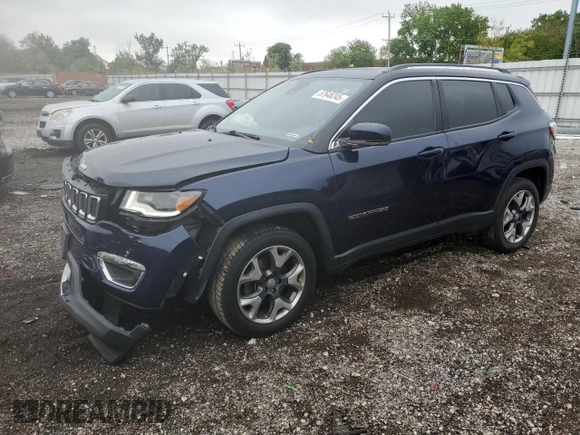 2018 Jeep Compass Limited with VIN 3C4NJDCB4JT128687, listed as a Copart auction lot 57648245 with 136,455 mi miles and Salvage title. Bid and sale history available at DreamBid. Image 1.