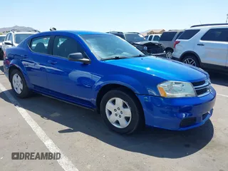 2014 Dodge Avenger SE z VIN 1C3CDZAB7EN169534, wystawiony jako IAAI lot #42316860 z przebiegiem 137 723 mil mil oraz . Historia ofert i sprzedaży dostępna na DreamBid. Obrazek 1.