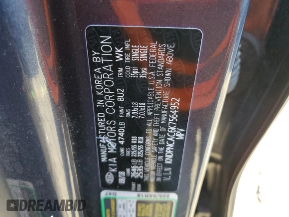 2019 Kia Sportage EX z VIN KNDPNCAC6K7564952, wystawiony jako Copart lot #87963465 z przebiegiem 35 228 mil mil oraz Szkoda całkowita • Salvage title. Historia ofert i sprzedaży dostępna na DreamBid. Obrazek 14.