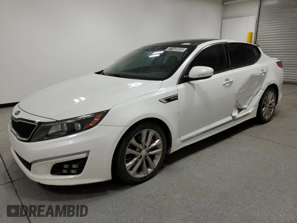 2015 Kia Optima SXL Turbo with VIN 5XXGR4A60FG462290, listed as a Copart auction lot 51440055 with 105,535 mi miles and Clean Title. Bid and sale history available at DreamBid. Image 1.