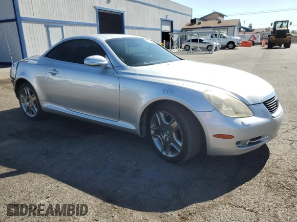 2007 Lexus SC 430 z VIN JTHFN45Y779014368, wystawiony jako Copart lot #54209835 z przebiegiem 105 896 mil mil oraz Szkoda całkowita • Salvage title. Historia ofert i sprzedaży dostępna na DreamBid. Obrazek 4.