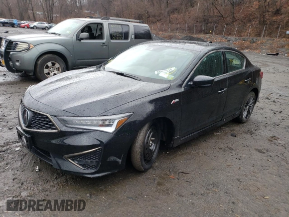 2022 Acura ILX w/Premium/A-Spec Package with VIN 19UDE2F86NA002673, listed as a Copart auction lot 73396842 with 24,439 mi miles. Bid and sale history available at carsss.com. Image 1.