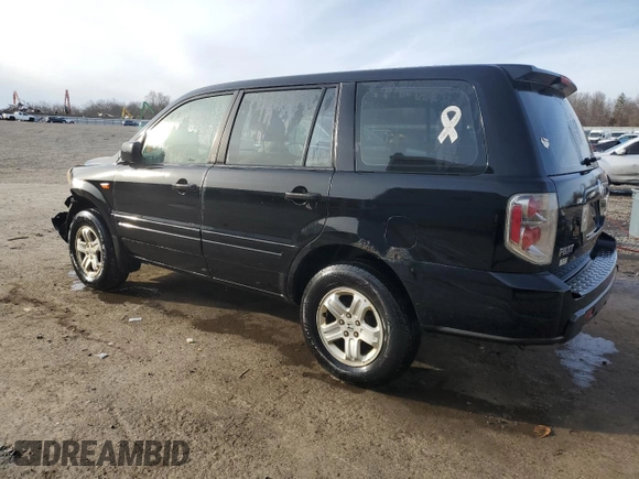 2007 Honda Pilot LX with VIN 2HKYF18167H508118, listed as a Copart auction lot 41486725 with 274,278 mi miles and Clean title. Bid and sale history available at DreamBid. Image 2.