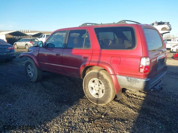 2002 Toyota 4Runner SR5 with VIN JT3GN86R620252850, listed as a IAAI auction lot 41366656 with 199,825 mi miles. Bid and sale history available at carsss.com. Image 3.