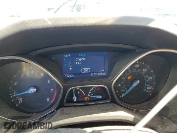 2014 Ford Focus SE with VIN 1FADP3K25EL392966, listed as a Copart auction lot 43530055 with 129,065 mi miles and Salvage Title. Bid and sale history available at carsss.com. Image 9.