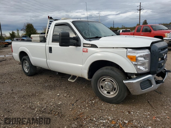 2013 Ford F-250 XL with VIN 1FTBF2A65DEA63805, listed as a Copart auction lot 63109464 with 199,691 mi miles and Salvage Title. Bid and sale history available at DreamBid. Image 4.