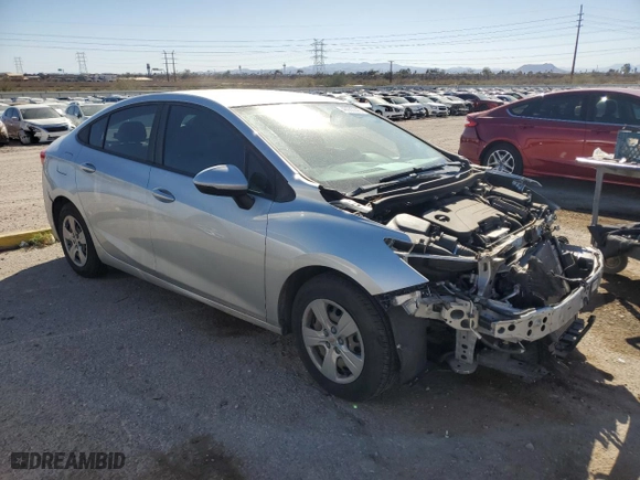 2017 Chevrolet Cruze LS with VIN 1G1BC5SM2H7175438, listed as a Copart auction lot 46930295 with 58,166 mi miles and Salvage Title. Bid and sale history available at carsss.com. Image 4.