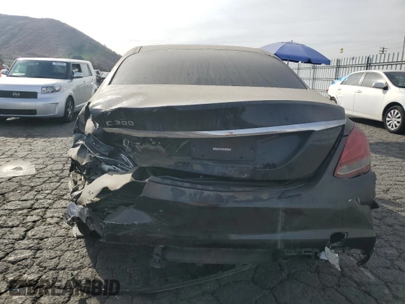 2017 Mercedes-Benz C 300 with VIN 55SWF4JB0HU191947, listed as a Copart auction lot 75603624 with 135,517 mi miles and Salvage title. Bid and sale history available at DreamBid. Image 6.