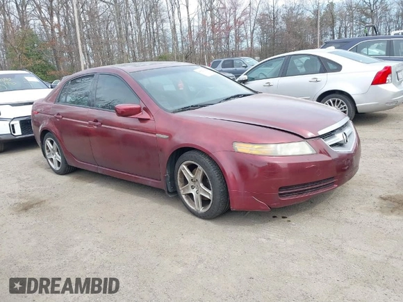 2005 Acura TL with VIN 19UUA66205A021637, listed as a IAAI auction lot 41827412 with 228,904 mi miles. Bid and sale history available at carsss.com. Image 1.
