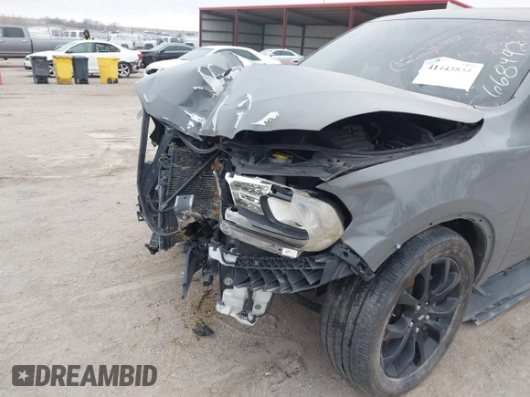 2020 Dodge Durango GT with VIN 1C4RDHDG0LC329561, listed as a IAAI auction lot 41443834 with 60,466 mi miles and . Bid and sale history available at DreamBid. Image 18.