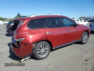 2015 Nissan Pathfinder SL with VIN 5N1AR2MM6FC705942, listed as a Copart auction lot 47561495 with 102,131 mi miles and Salvage Title. Bid and sale history available at carsss.com. Image 3.