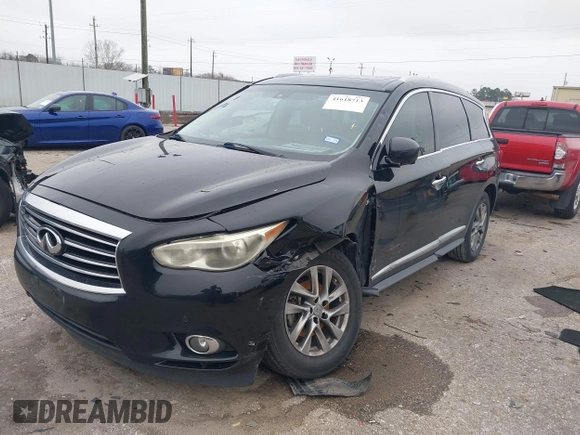 2014 Infiniti QX60 with VIN 5N1AL0MM4EC549212, listed as a IAAI auction lot 41618713 with 100,039 mi miles. Bid and sale history available at carsss.com. Image 17.