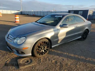 2009 Mercedes-Benz CLK-Class 3.5L with VIN WDBTJ56H19F266334, listed as a Copart auction lot 44397235 with 0 mi miles and Salvage Title. Bid and sale history available at carsss.com. Image 1.