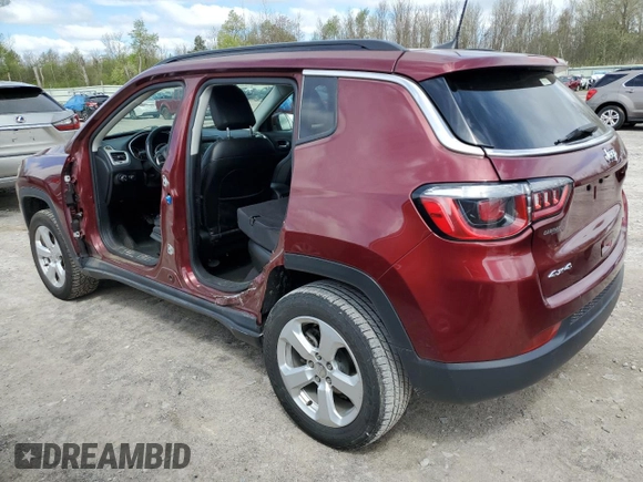 2020 Jeep Compass Latitude with VIN 3C4NJDBB6LT165048, listed as a Copart auction lot 56165965 with 83,351 mi miles and Salvage title. Bid and sale history available at DreamBid. Image 2.