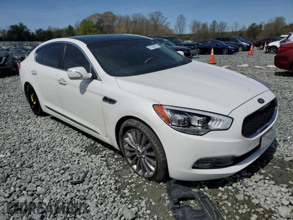 2015 Kia K900 Luxury with VIN KNALW4D4XF6021585, listed as a Copart auction lot 51303275 with 57,123 mi miles and Salvage title. Bid and sale history available at DreamBid. Image 4.