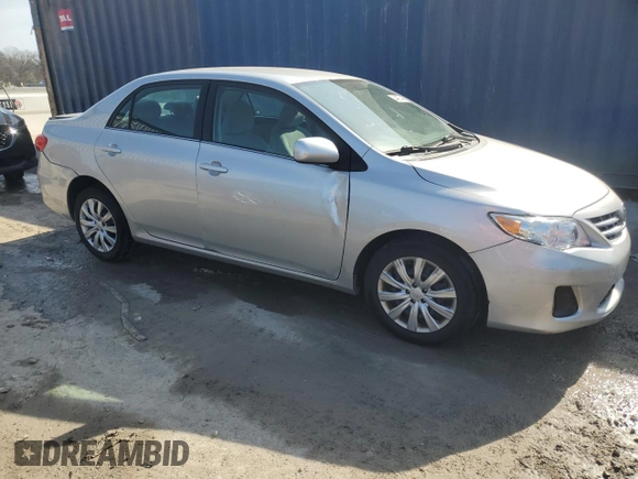 2013 Toyota Corolla L with VIN 5YFBU4EE8DP165637, listed as a Copart auction lot 54437445 with 131,112 mi miles and Clean Title. Bid and sale history available at DreamBid. Image 4.